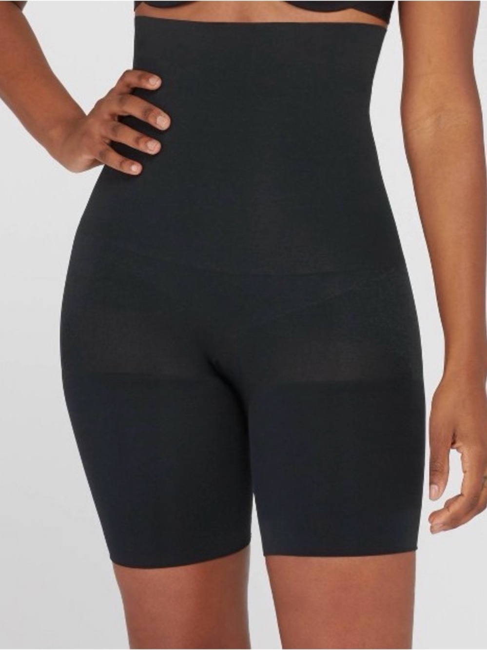 Assets by Spanx Black Shaping Short Black Sz 3 Large Shapewear NEW